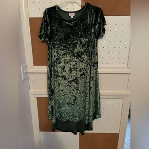 Velvet high-low dress- perfect for the holidays.